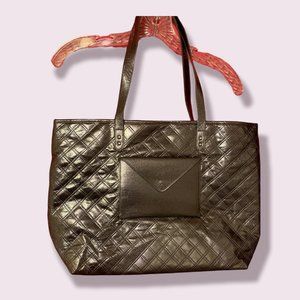 NWT Bath & Body Works Silver Tote Bag